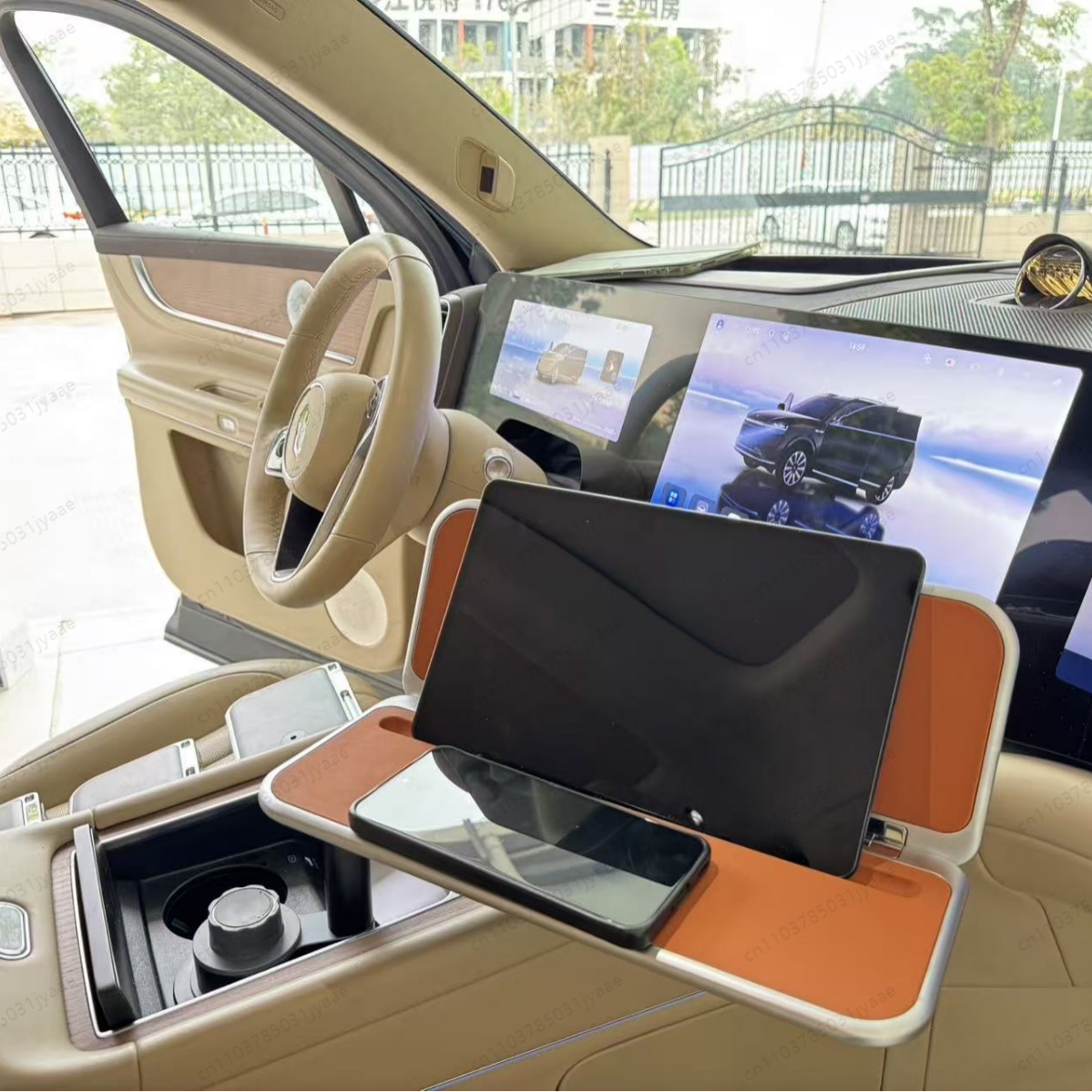 Laptop Accessories Organizer - Yeni Araba Katlanabilir Tepsi Masası, Arka