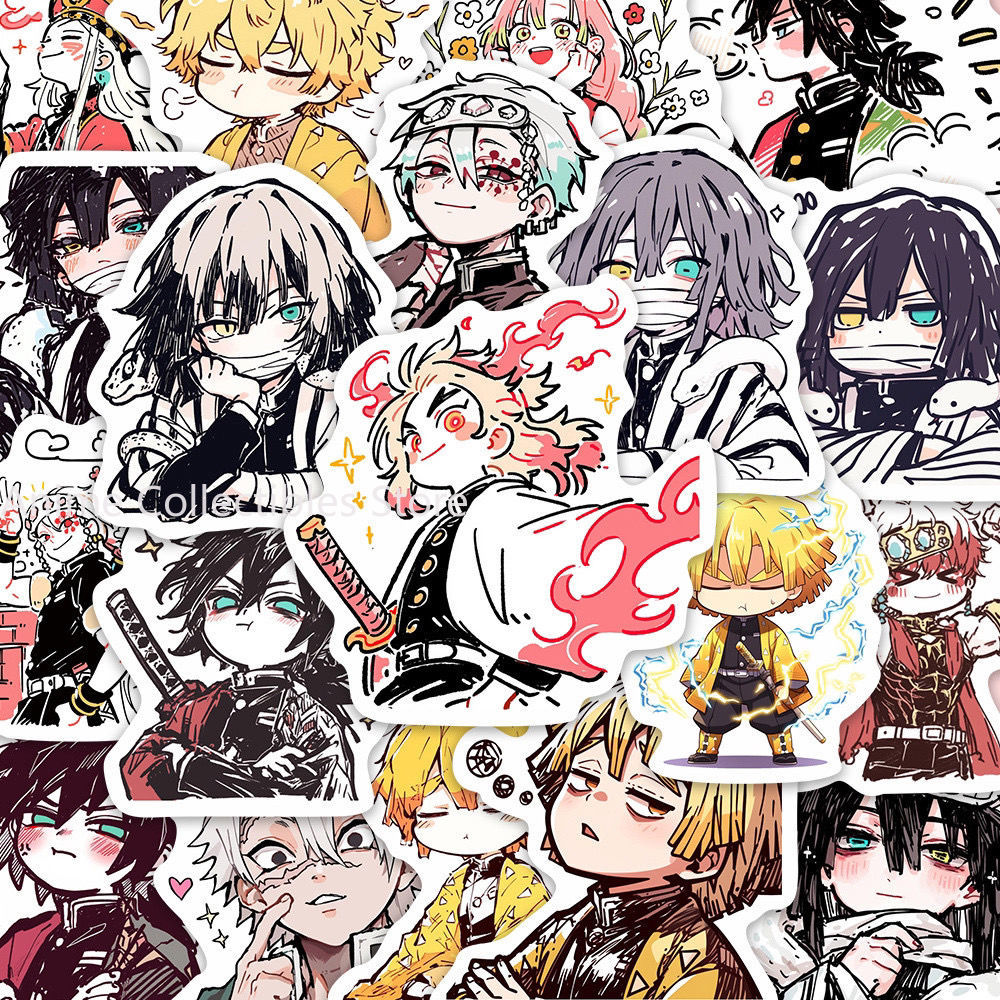 Laptop Accessories Stickers - 55 adet iblis avcısı Kamado Tanjirou