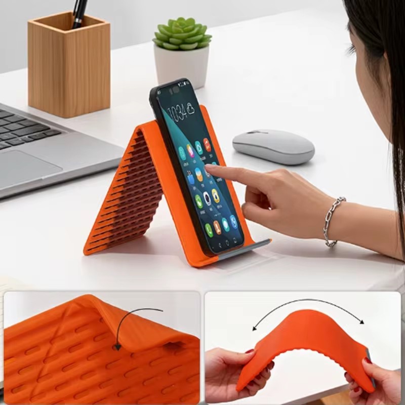 Laptop Accessories Organizer - Esnek Katlanabilir Silikon Telefon Tutucu Taşınabilir
