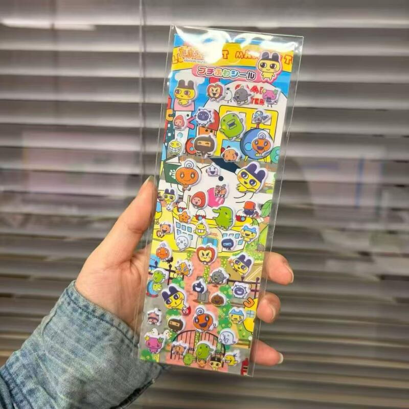 Laptop Accessories Gifts - 6 adet Tamagotchi karikatür kabarcık çıkartmalar