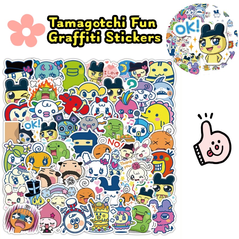 Laptop Accessories Stickers - Japon Tamagotchi Çıkartmaları Elektronik Evcil Hayvan