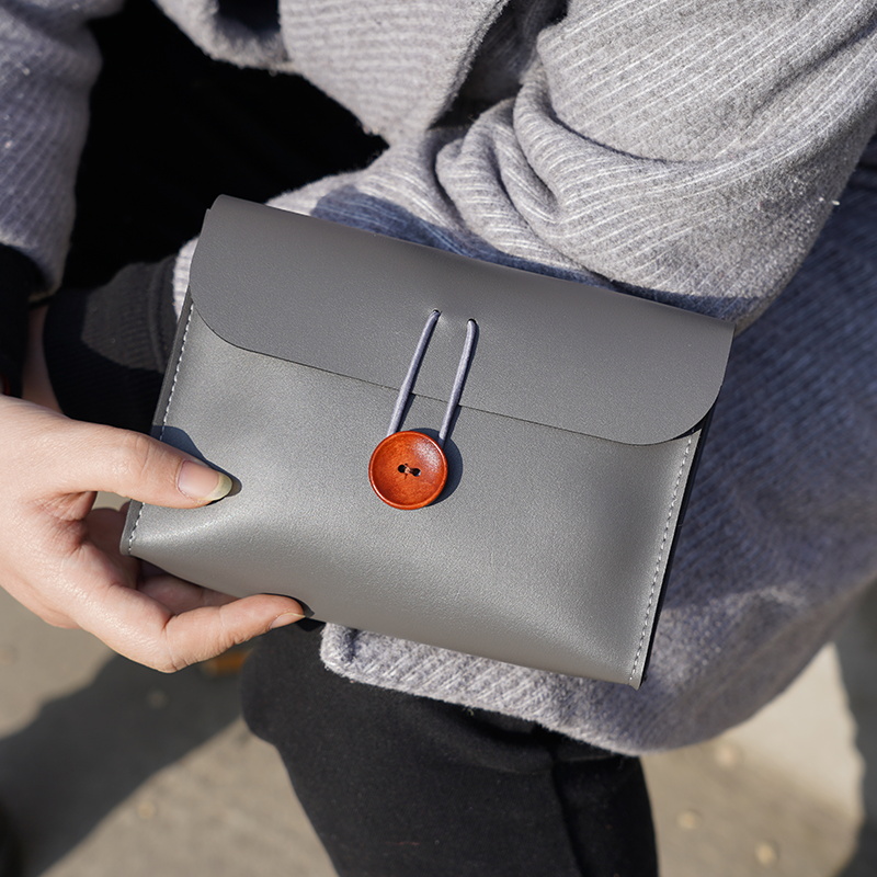 Laptop Accessories Pouch - PU deri şarj saklama torbaları kol