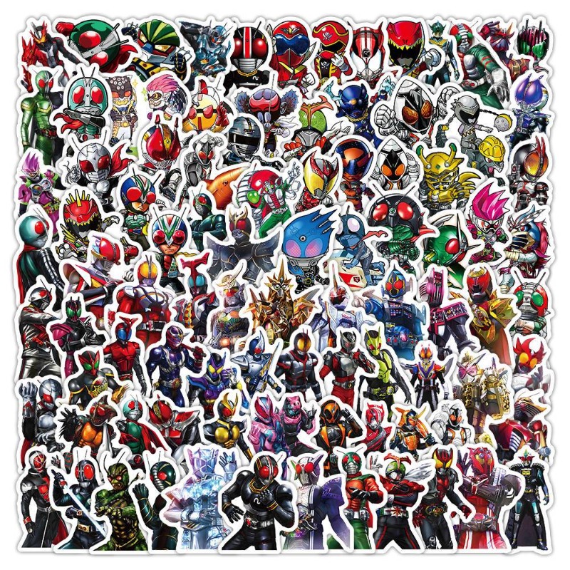 Laptop Accessories Stickers - 103 Adet Kamen Rider Ins Estetik