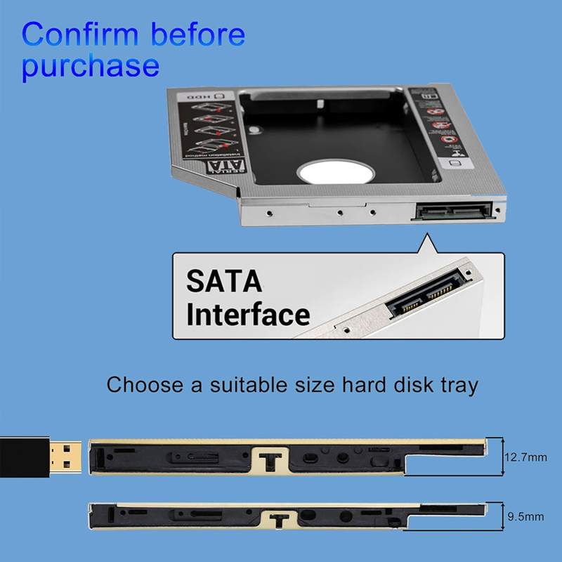 HDD SSD Caddy Adaptörü SATA 3. - Laptop Accessories Organizer incelemesi ve fiyatı
