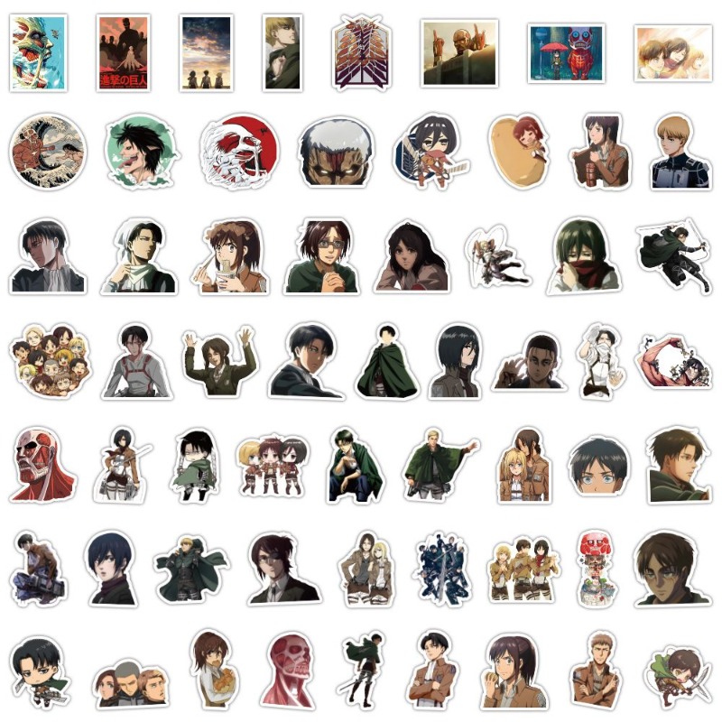 60 adet Titan Anime çıkartmala - Laptop Accessories Stickers incelemesi ve fiyatı