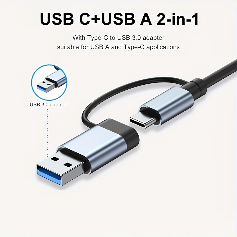 2'si 1 Arada USB3.0 Hub 7 Port - Laptop Accessories Price incelemesi ve fiyatı