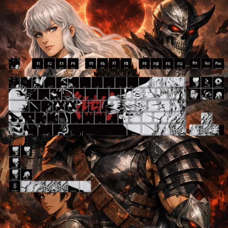 BERSERK Tema Anime Klavye Tuş  - Laptop Accessories Gifts incelemesi ve fiyatı